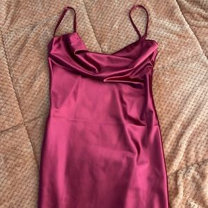 Maroon slip dress